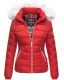 Navahoo Khingaas Damen Winter Steppjacke mit Kapuze Rot Größe S - Gr. 36