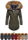 Marikoo La Viva Princess Damen Winterjacke mit Kapuze