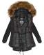 Marikoo La Viva Princess ladies winterjacket with fur collar - Black-Gr.S