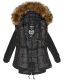 Marikoo La Viva Princess Damen Winterjacke mit Kapuze Schwarz Größe S - Gr. 36