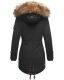 Marikoo La Viva Princess Damen Winterjacke mit Kapuze Schwarz Größe M - Gr. 38