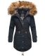 Marikoo La Viva Princess ladies winterjacket with fur collar - Navy-Gr.S