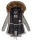 Marikoo La Viva Princess ladies winterjacket with fur collar - Brightgray-Gr.S
