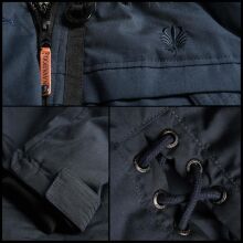 Navahoo Lady Like warme Damen Winterjacke mit Kapuze und Kunstfell Navy Gr&ouml;&szlig;e S - Gr. 36
