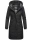 Navahoo Letiziaa lange Damen Parka Winterjacke mit Kapuze Schwarz Größe S - Gr. 36