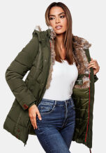 Marikoo Damen Winterjacke mit Kapuze