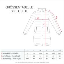 Marikoo warme Damen Steppmantel Winterjacke mit Kapuze Schwarz Größe XS - Gr. 34