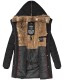 Marikoo Lieblingsjacke ladies warm winter jacket with hood - Black-Gr.XL