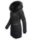 Navahoo Luluna Princess warme Damen Winterjacke mit Kunstfell Schwarz Größe XXL - Gr. 44