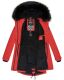 Navahoo Luluna Princess warme Damen Winterjacke mit Kunstfell Rot Größe S - Gr. 36