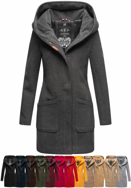 Marikoo Maikoo Damen Trenchcoat Wintermantel