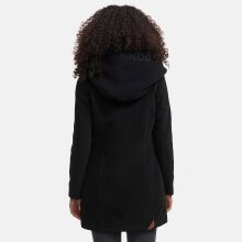 Marikoo Maikoo Damen Trenchcoat Wintermantel Schwarz Größe XL - Gr. 42