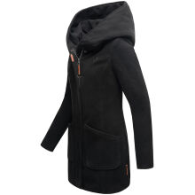 Marikoo Maikoo Damen Trenchcoat Wintermantel Schwarz Größe XL - Gr. 42