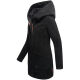 Marikoo Maikoo Damen Trenchcoat Wintermantel Schwarz Größe XL - Gr. 42