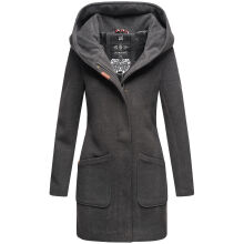 Marikoo Maikoo Damen Trenchcoat Wintermantel Anthrazit Gr&ouml;&szlig;e S - Gr. 36