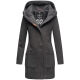 Marikoo Maikoo Damen Trenchcoat Wintermantel Anthrazit Größe M - Gr. 38
