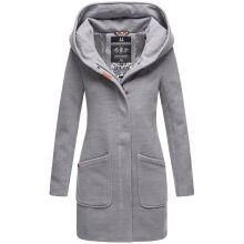 Marikoo Maikoo Damen Trenchcoat Wintermantel Hellgrau Gr&ouml;&szlig;e XL - Gr. 42