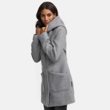 Marikoo Maikoo Damen Trenchcoat Wintermantel Hellgrau Gr&ouml;&szlig;e XXL - Gr. 44