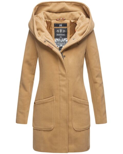 Marikoo Maikoo Damen Trenchcoat Wintermantel Camel Größe M - Gr. 38