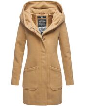 Marikoo Maikoo Damen Trenchcoat Wintermantel Camel...