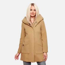 Marikoo Maikoo Damen Trenchcoat Wintermantel Camel Gr&ouml;&szlig;e XL - Gr. 42