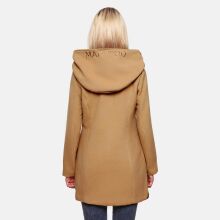 Marikoo Maikoo Damen Trenchcoat Wintermantel Camel Gr&ouml;&szlig;e XXL - Gr. 44