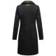 Marikoo Nanakoo Damen Trenchcoat Wintermantel Schwarz Größe XL - Gr. 42