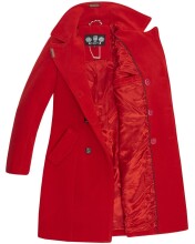 Marikoo Nanakoo Damen Trenchcoat Wintermantel Rot Größe S - Gr. 36