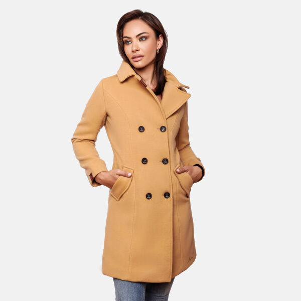 Marikoo Nanakoo ladies trench coat jacket - Camel-Gr.XS
