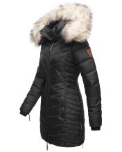 Navahoo Nimalaa ladies long parka winter quilted jacket - Black-Gr.S