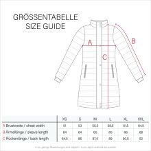Navahoo Nimalaa ladies long parka winter quilted jacket - Red-Gr.S