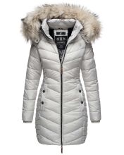 Navahoo Nimalaa ladies long parka winter quilted jacket - Brightgray-Gr.XS