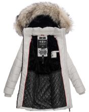 Navahoo Nimalaa ladies long parka winter quilted jacket - Brightgray-Gr.XS