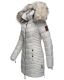 Navahoo Nimalaa ladies long parka winter quilted jacket - Brightgray-Gr.XS