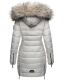 Navahoo Nimalaa ladies long parka winter quilted jacket - Brightgray-Gr.XS
