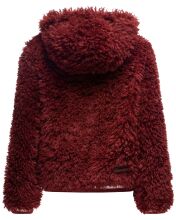 Marikoo Puderzuckerwölkchen Damen Felljacke Bordeaux-Gr.XS