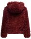 Marikoo Puderzuckerwölkchen Damen Felljacke Bordeaux-Gr.XS