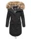Navahoo Rosinchen Damen Parka Winterjacke mit Kapuze Schwarz Größe M - Gr. 38