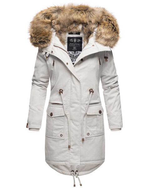 Navahoo Rosinchen Ladies Winterjacket B824 Light Grey Size XS - Size 34