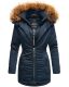 Marikoo Sanakoo ladies winter parka jacket with fur collar - Navy-Gr.XS