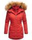 Marikoo Sanakoo Damen Winterjacke mit Kapuze und Teddyfell  Rot Gr&ouml;&szlig;e S - Gr. 36