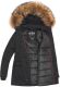 Navahoo Schneeengel-Princess Damen Parka Winterjacke mit KapuzeSchwarz Größe XS - Gr. 34