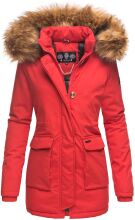 Navahoo Schneeengel-Princess ladies parka jacket - Red-Gr.XS