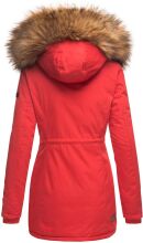 Navahoo Schneeengel-Princess Damen Parka Winterjacke mit KapuzeRot Größe XS - Gr. 34