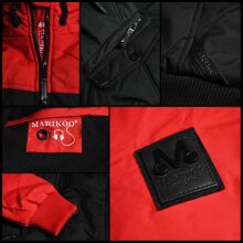 Marikoo Sumikoo Damen Jacke mit Kapuze Schwarz-Gr.XS