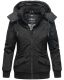 Marikoo Sumikoo Damen Jacke mit Kapuze Schwarz-Gr.XS