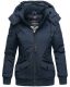 Marikoo Sumikoo Damen Jacke mit Kapuze Navy-Gr.S