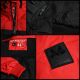 Marikoo Sumikoo Damen Jacke mit Kapuze Rot-Schwarz-Gr.S