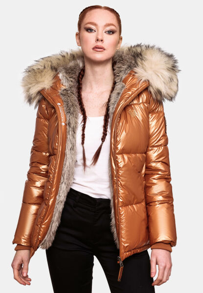 Winter Jacke Goldene Winterjacke Damen Navahoo Tikunaa Ladies