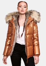 Navahoo Tikunaa ladies winter jacket quilted jacket with faux fur hood